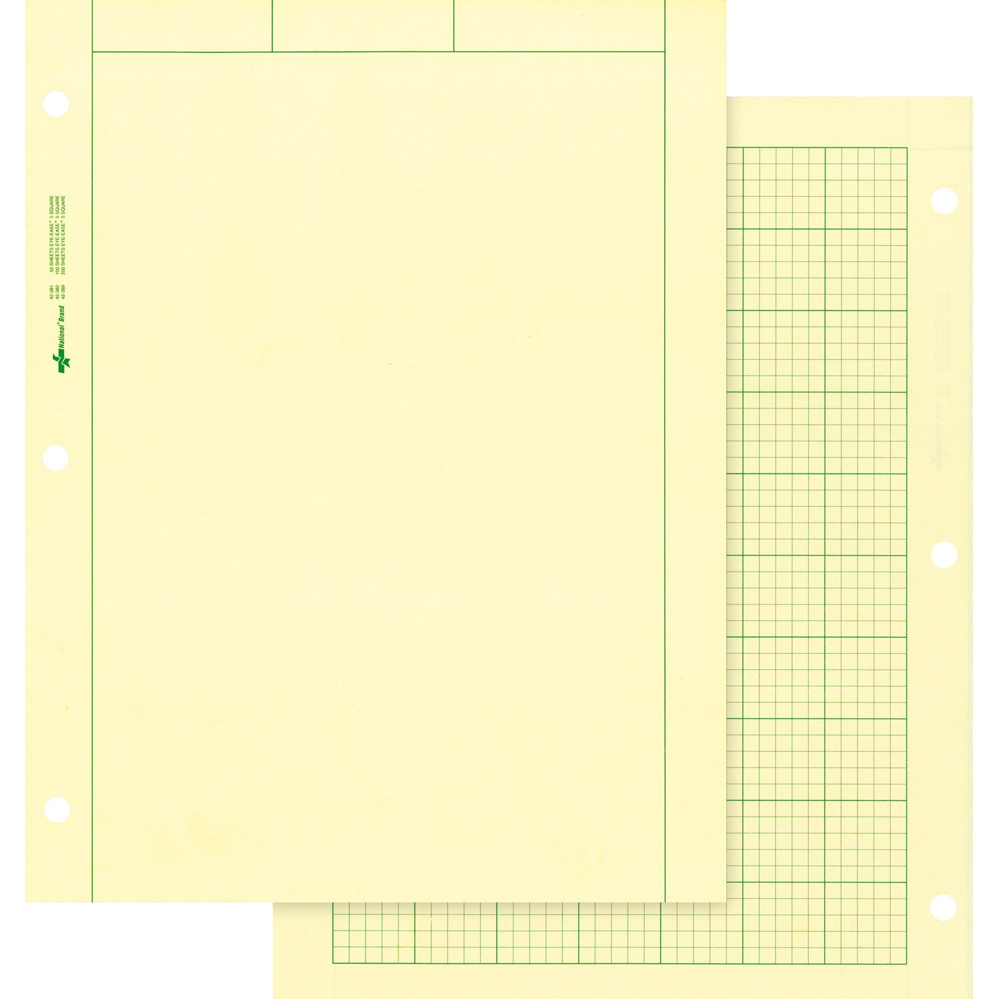 rediform-computation-pads-letter-100-sheets-stapled-glued-letter-8-1-2-x-11-green-paper-subject-100-pad_red42382 - 1