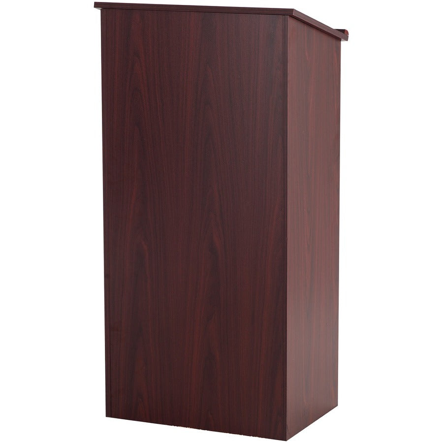 Stand-Up Lectern, 23 x 15.75 x 46, Mahogany