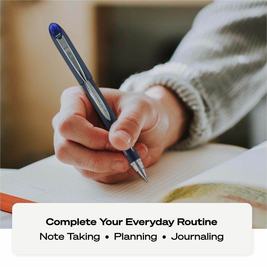 uni-ball - Jetstream Ballpoint Stick Pen, Blue Ink, Bold, Sold as 1 EA