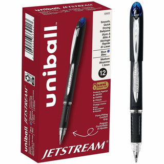 uni-ball - Jetstream Ballpoint Stick Pen, Blue Ink, Bold, Sold as 1 EA
