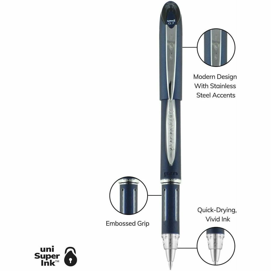 uni-ball - Jetstream Ballpoint Stick Pen, Black Ink, Medium, Sold as 1 EA
