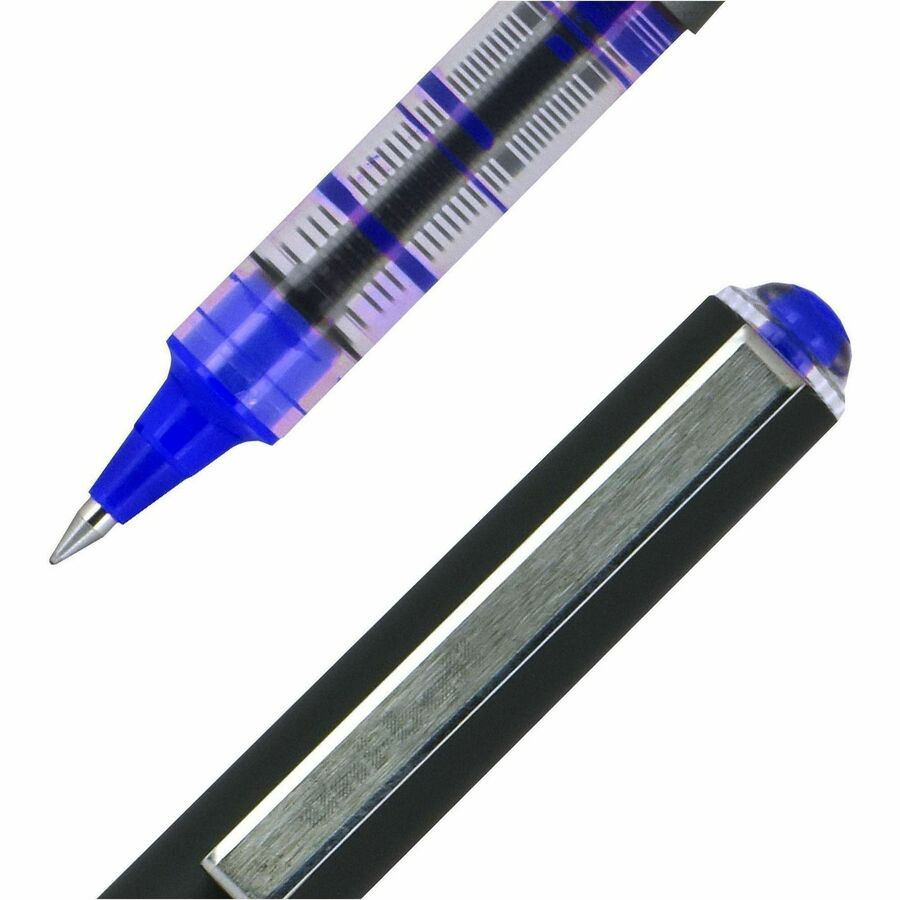 uni-ball - Vision Roller Ball Stick Water-Proof Pen, Blue Ink, Micro, Dozen, Sold as 1 DZ