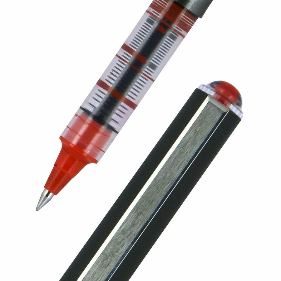 uni-ball - Vision Roller Ball Stick Water-Proof Pen, Red Ink, Micro, Dozen, Sold as 1 DZ