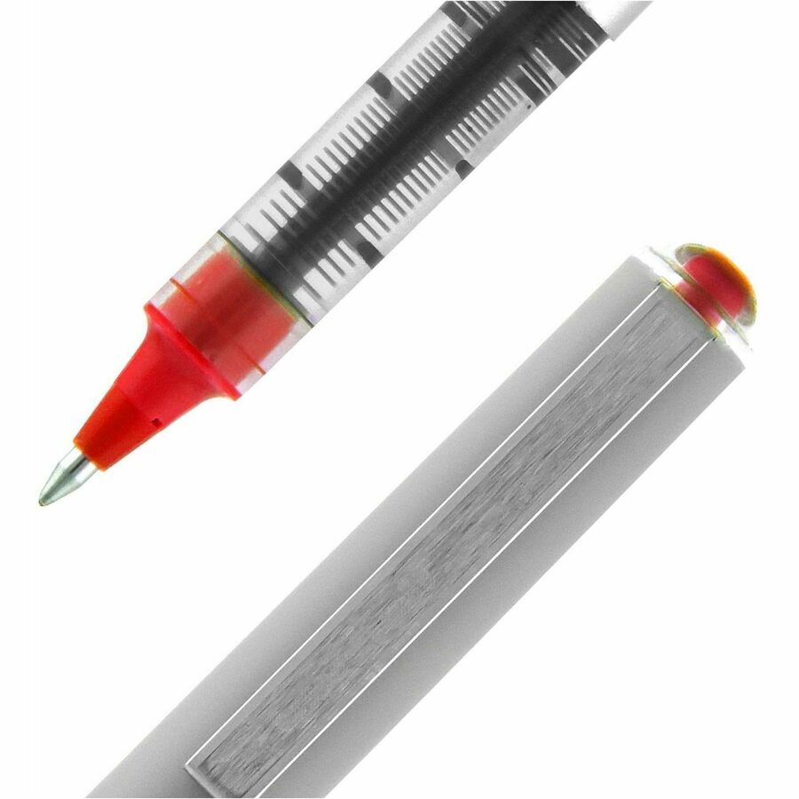 uni-ball - Vision Roller Ball Stick Water-Proof Pen, Red Ink, Fine, Dozen, Sold as 1 DZ