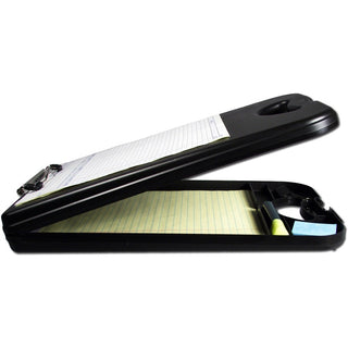 Saunders Deskmate II Portable Desktop - 0.50" Clip Capacity - Storage for Stationary - Bottom Opening - 10" x 16" - Polypropylene - Black - 1 Each