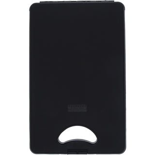 Saunders Deskmate II Portable Desktop - 0.50" Clip Capacity - Storage for Stationary - Bottom Opening - 10" x 16" - Polypropylene - Black - 1 Each