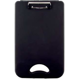 Saunders Deskmate II Portable Desktop - 0.50" Clip Capacity - Storage for Stationary - Bottom Opening - 10" x 16" - Polypropylene - Black - 1 Each