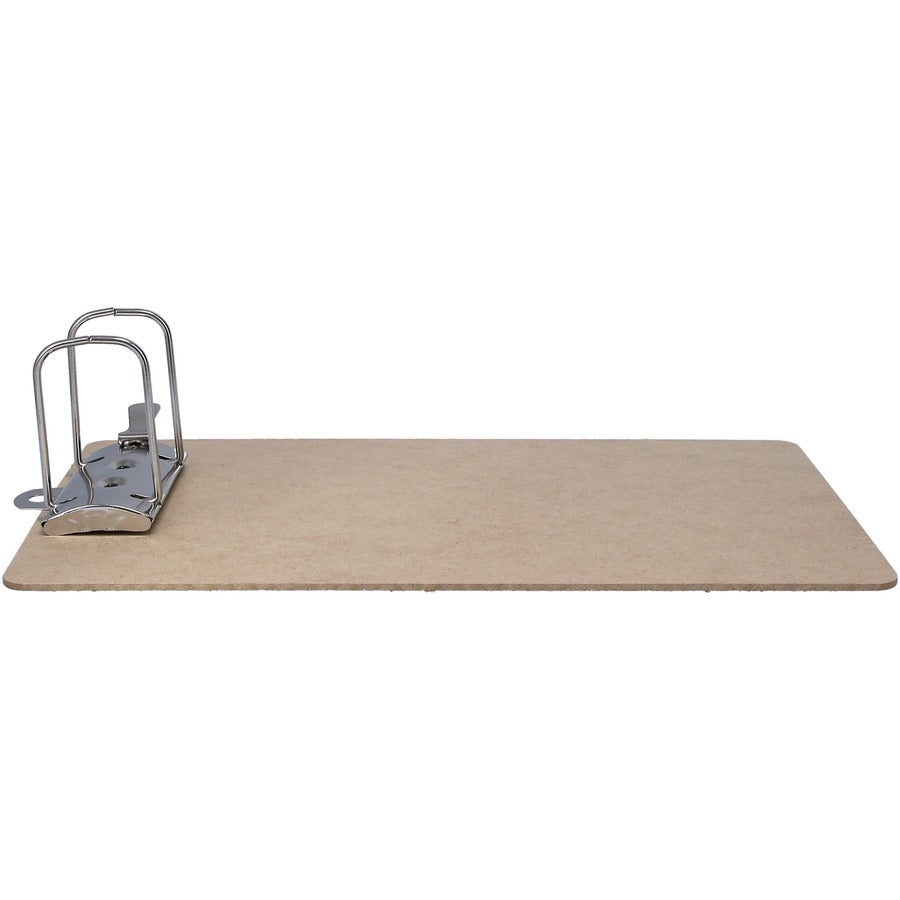 Recycled Hardboard Archboard Clipboard, 2.5" Clip Capacity, Holds 8.5 x 11 Sheets, Brown