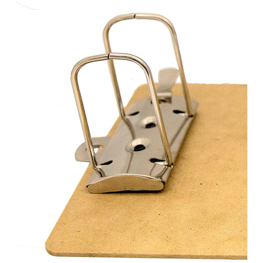 Recycled Hardboard Archboard Clipboard, 2.5" Clip Capacity, Holds 8.5 x 11 Sheets, Brown