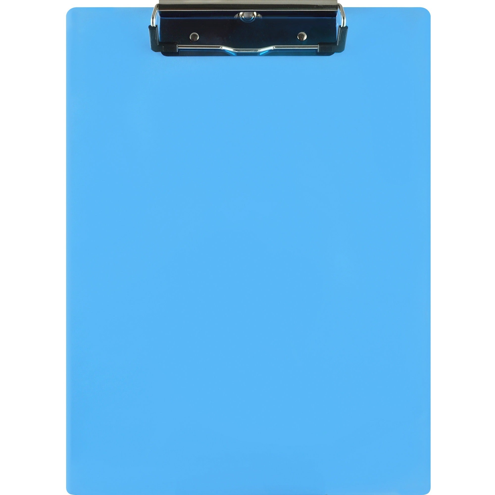 Acrylic Clipboard, 0.5" Clip Capacity, Holds 8.5 x 11 Sheets, Transparent Blue