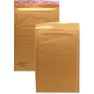 Jiffylite Self-Seal Bubble Mailer, #3, Barrier Bubble Air Cell Cushion, Self-Adhesive Closure, 8.5 x 14.5, Brown Kraft, 25/CT