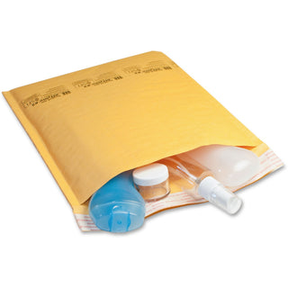 Jiffylite Self-Seal Bubble Mailer, #6, Barrier Bubble Air Cell Cushion, Self-Adhesive Closure, 12.5 x 19, Brown Kraft, 25/CT