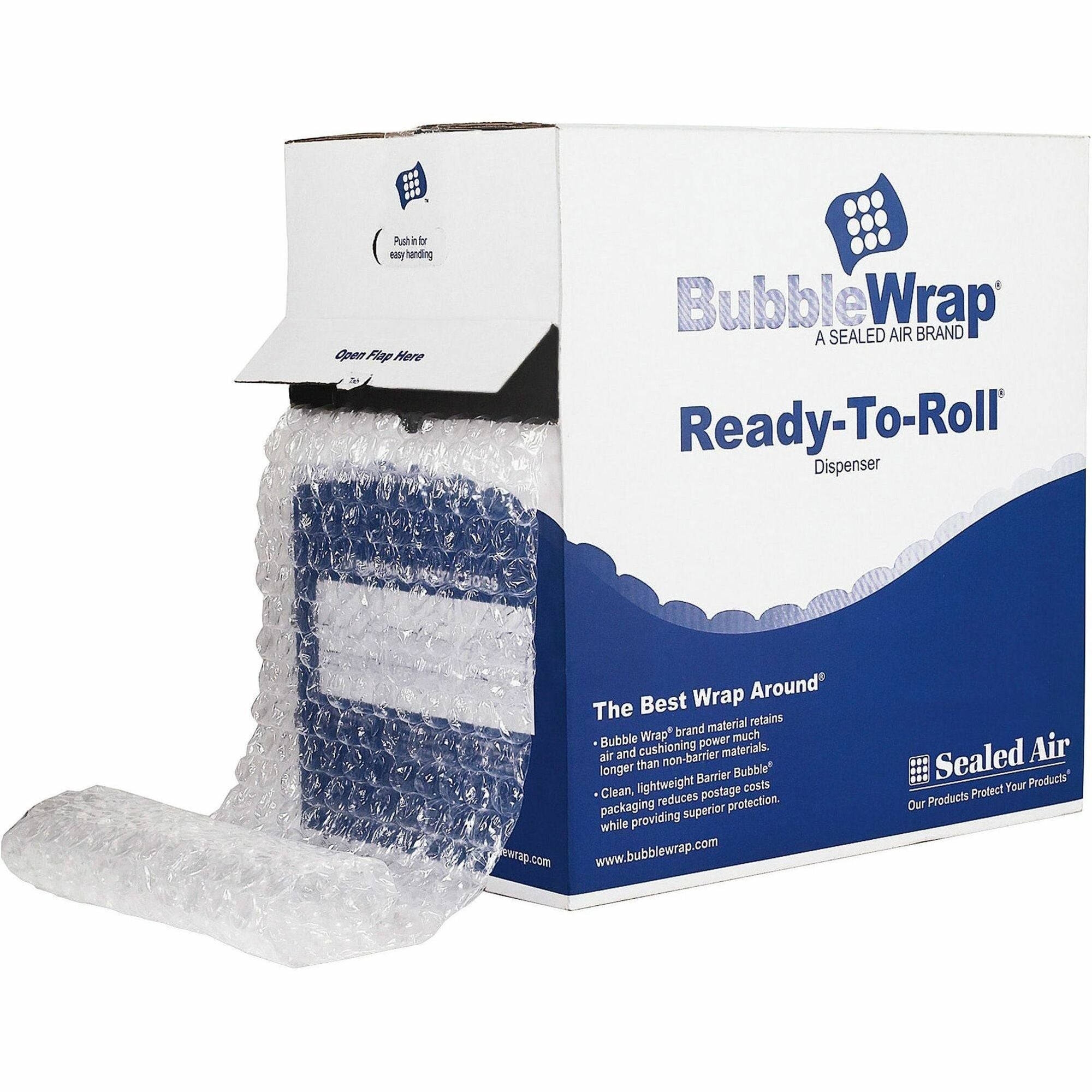 Recycled Bubble Wrap, Light Weight 0.31" Air Cushioning, 12" x 100 ft