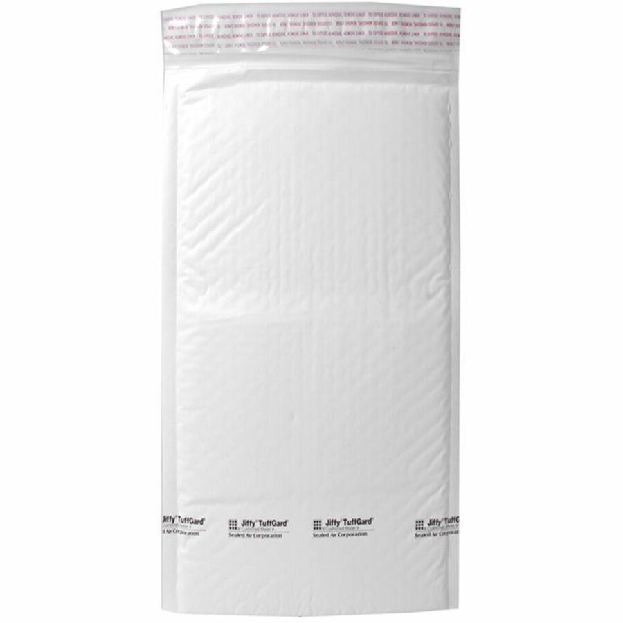 Sealed Air Tuffgard Premium Cushioned Mailers - Bubble - #00 - 5" Width x 10" Length - Peel & Seal - Poly - 25 / Carton - White - 