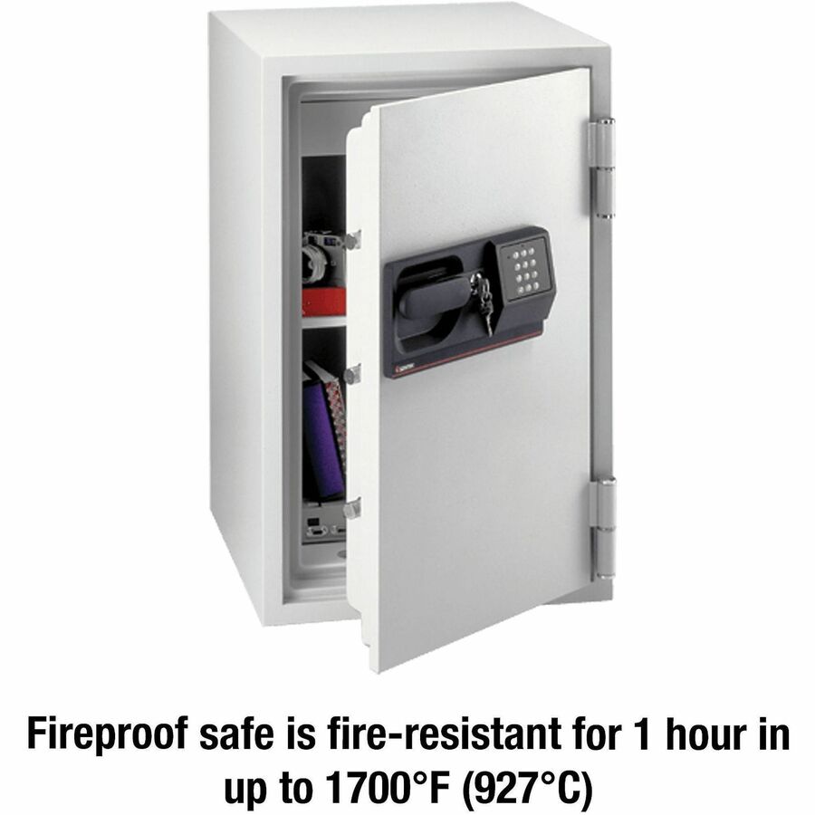 Commercial Safe, 3 cu ft, 20.5 x 22 x 34.5, Light Gray