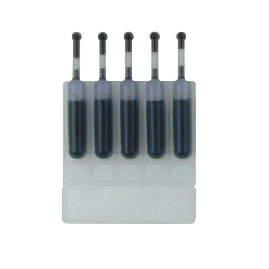 Xstamper Preinked Stamps Ink Cartridge Refills - 5 / Pack - Black Ink - 0.17 fl oz - Black - 