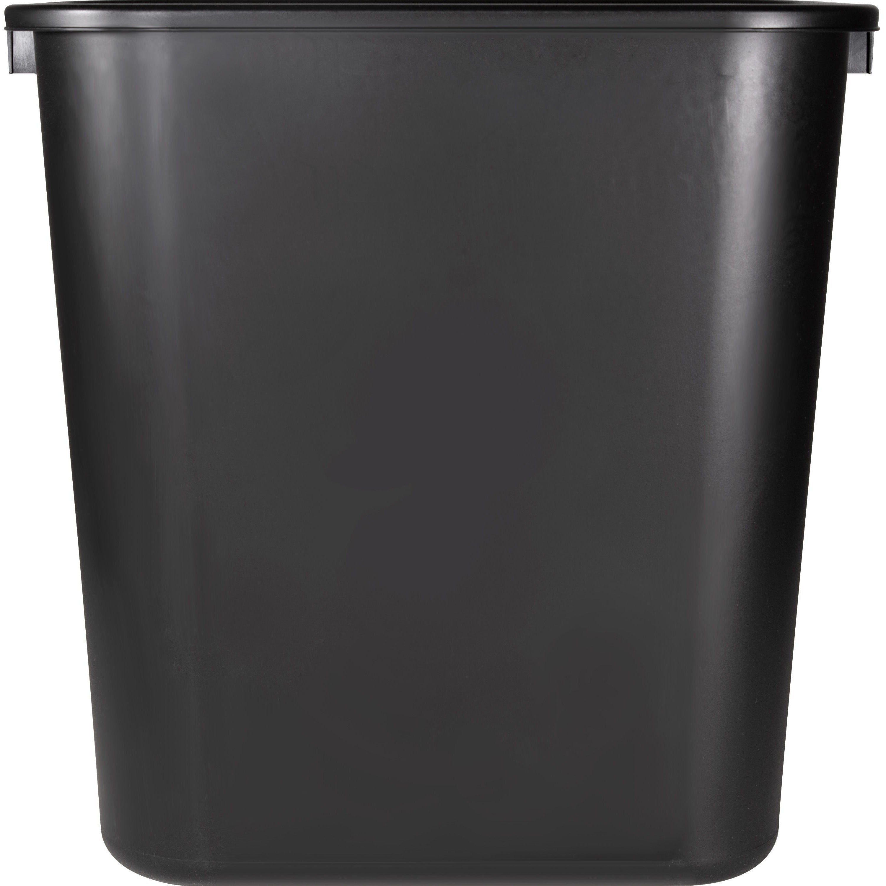 Sparco Rectangular Wastebasket - 7 gal Capacity - Rectangular - 15" Height x 14.5" Width x 10.5" Depth - Polyethylene - Black - 1 Each - 