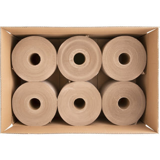 Genuine Joe Embossed Hardwound Roll Towels - 7.90" x 800 ft - 2" Core - Natural - Absorbent, Chlorine-free, Embossed - For Restroom - 6 / Carton