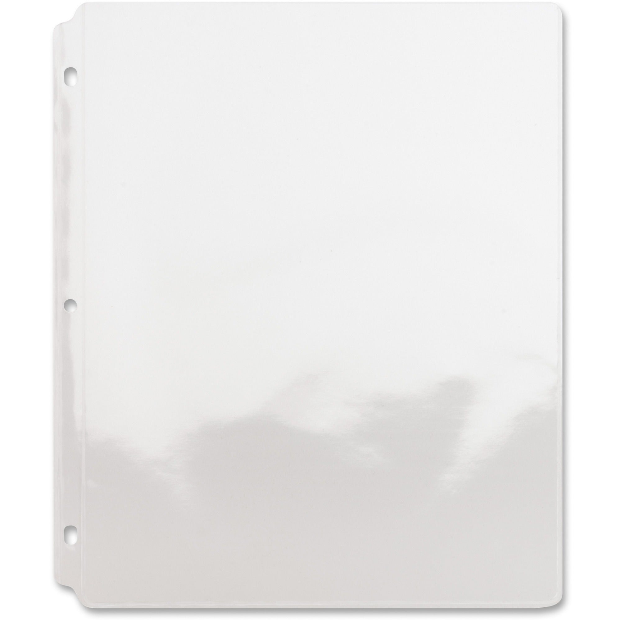 Sparco Top-Loading Vinyl Sheet Protectors - For Letter 8 1/2" x 11" Sheet - Clear - Vinyl - 50 / Box - 
