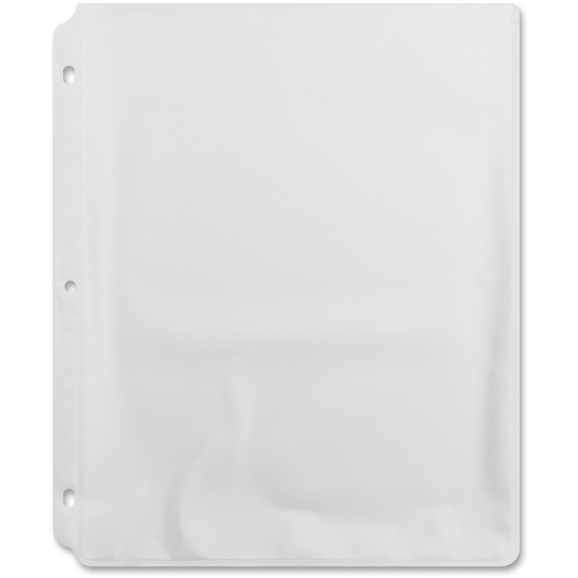 Sparco Top-Loading Vinyl Sheet Protectors - For Letter 8 1/2" x 11" Sheet - Ring Binder - Non-glare - Vinyl - 50 / Box - 