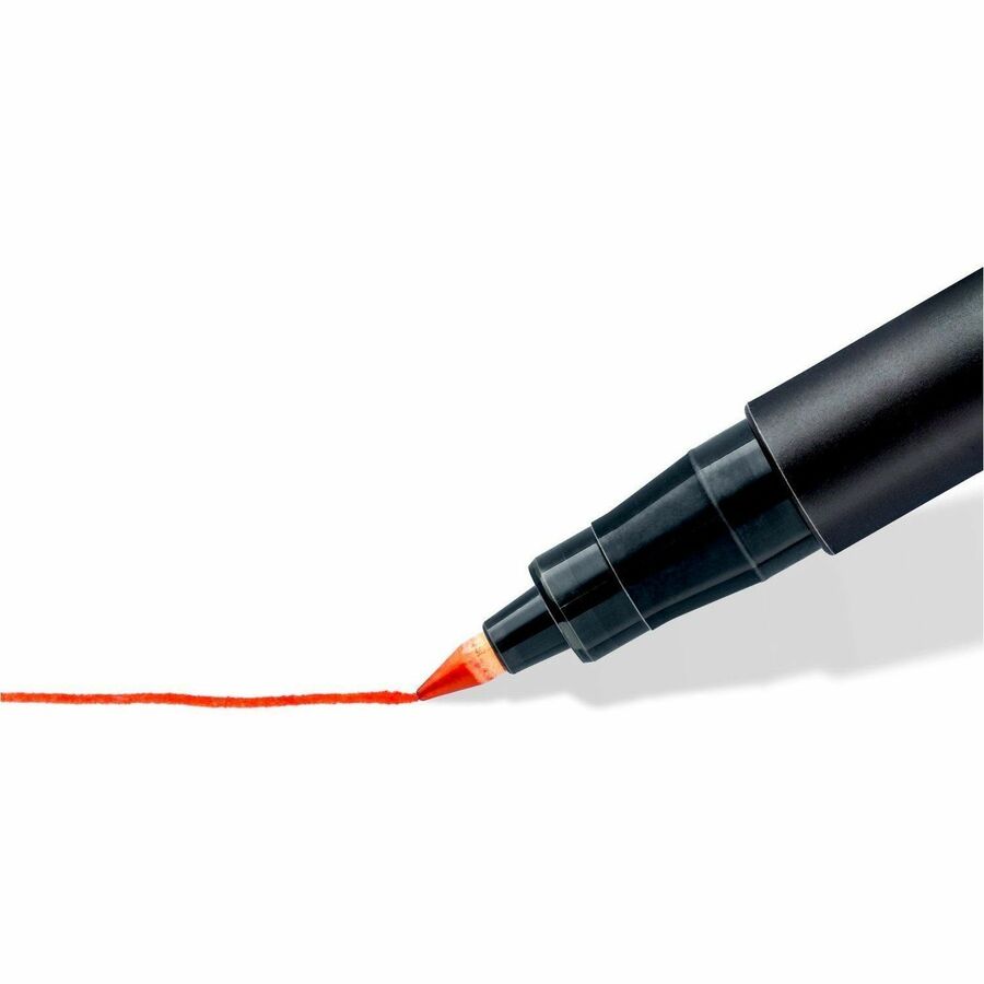 Lumocolor Quick-drying Fine Point Permanent Markers - Fine Marker Point - 0.6 mm Marker Point Size - Red, Blue, Green, Black - Black Polypropylene Barrel - 4 / Set