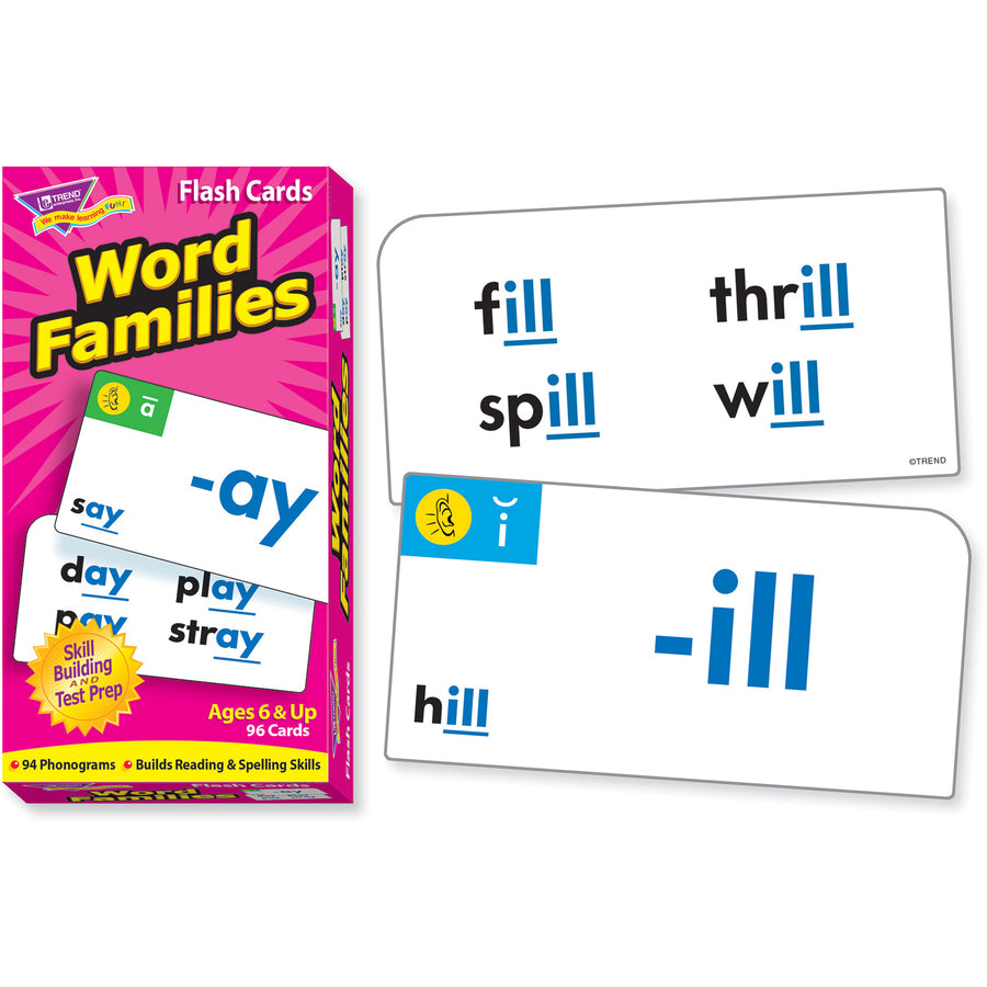 Trend Word Skill Building Flash Cards - Educational - 1 Each - 