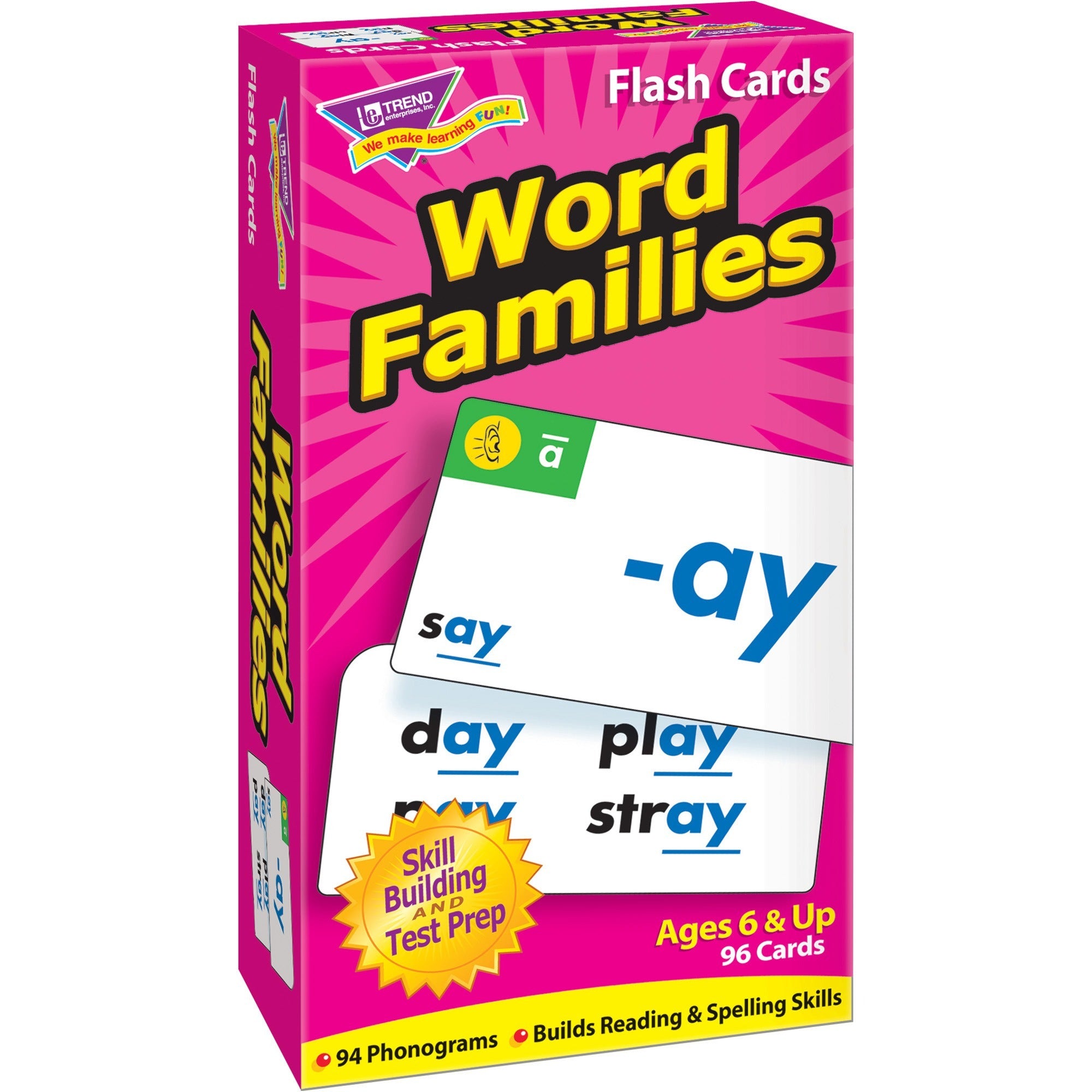 Trend Word Skill Building Flash Cards - Educational - 1 Each - 