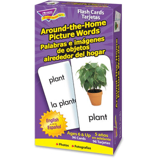 Trend English/Spanish Picture Words Flash Cards - Educational - 1 Each