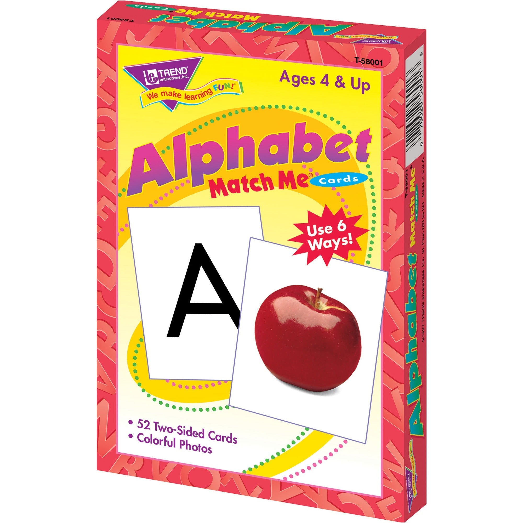 Trend Alphabet Match Me Flash Cards - Educational - 1 / Set - 