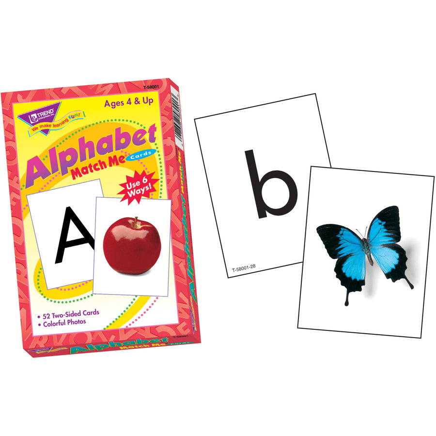 Trend Alphabet Match Me Flash Cards - Educational - 1 / Set - 