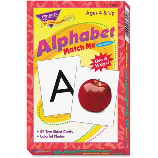 Trend Alphabet Match Me Flash Cards - Educational - 1 / Set - 