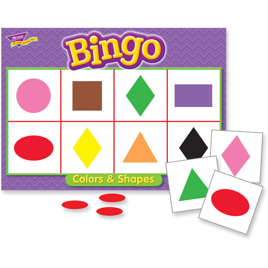 Trend Colors and Shapes Learner's Bingo Game - Theme/Subject: Learning - Skill Learning: Color Matching, Shape - 4-7 Year - 