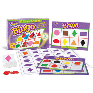 Trend Colors and Shapes Learner's Bingo Game - Theme/Subject: Learning - Skill Learning: Color Matching, Shape - 4-7 Year - 