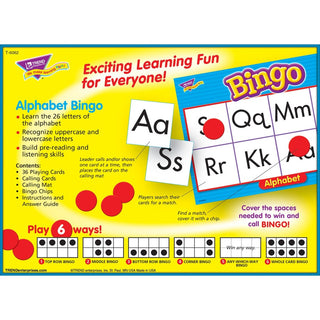 Trend Alphabet Bingo Learning Game - Theme/Subject: Learning - Skill Learning: Alphabet - 4-6 Year