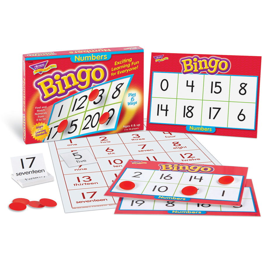 Trend Numbers Bingo Learning Game - Theme/Subject: Learning - Skill Learning: Number - 4-7 Year - 
