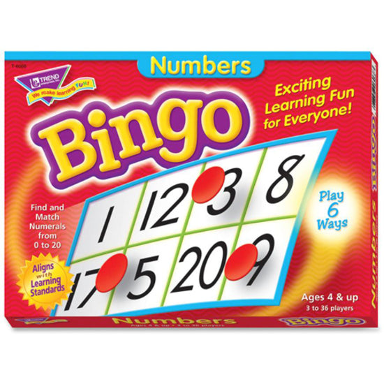 Trend Numbers Bingo Learning Game - Theme/Subject: Learning - Skill Learning: Number - 4-7 Year - 