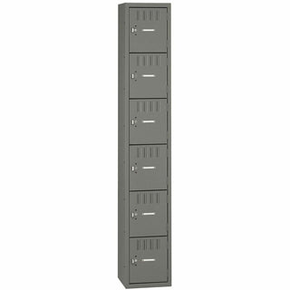 Box Compartments, Single Stack, 12w x 18d x 72h, Medium Gray
