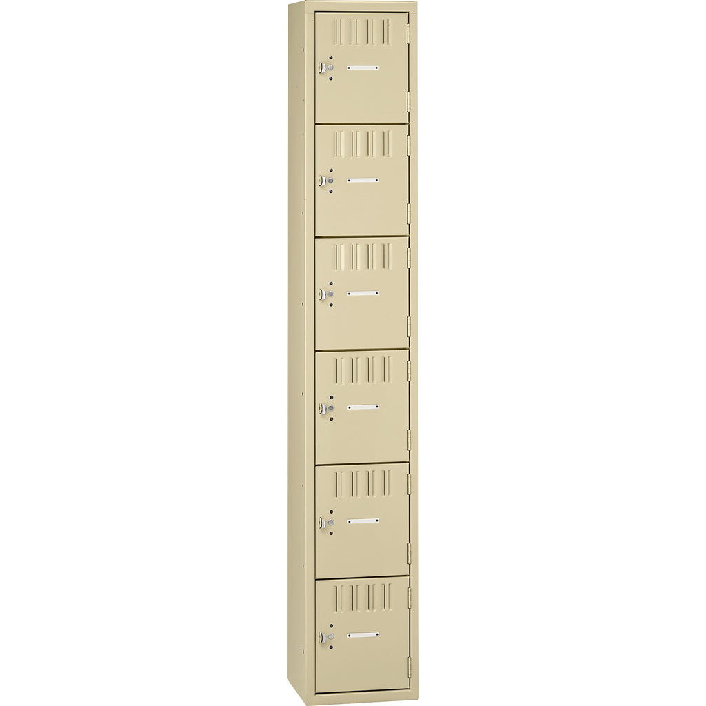 Box Compartments, Single Stack, 12w x 18d x 72h, Sand
