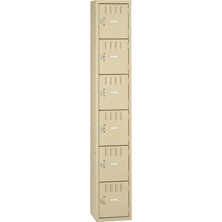 Box Compartments, Single Stack, 12w x 18d x 72h, Sand