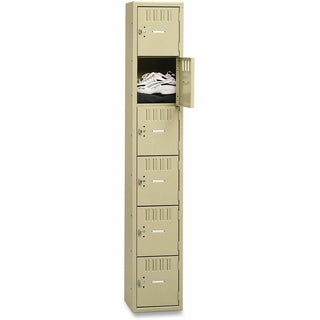 Box Compartments, Single Stack, 12w x 18d x 72h, Sand