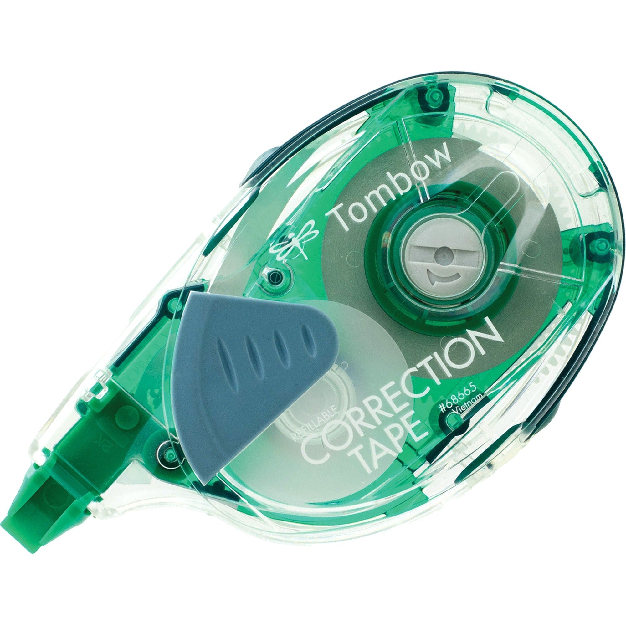 MONO Refillable Correction Tape, Clear Applicator, 0.17" x 472