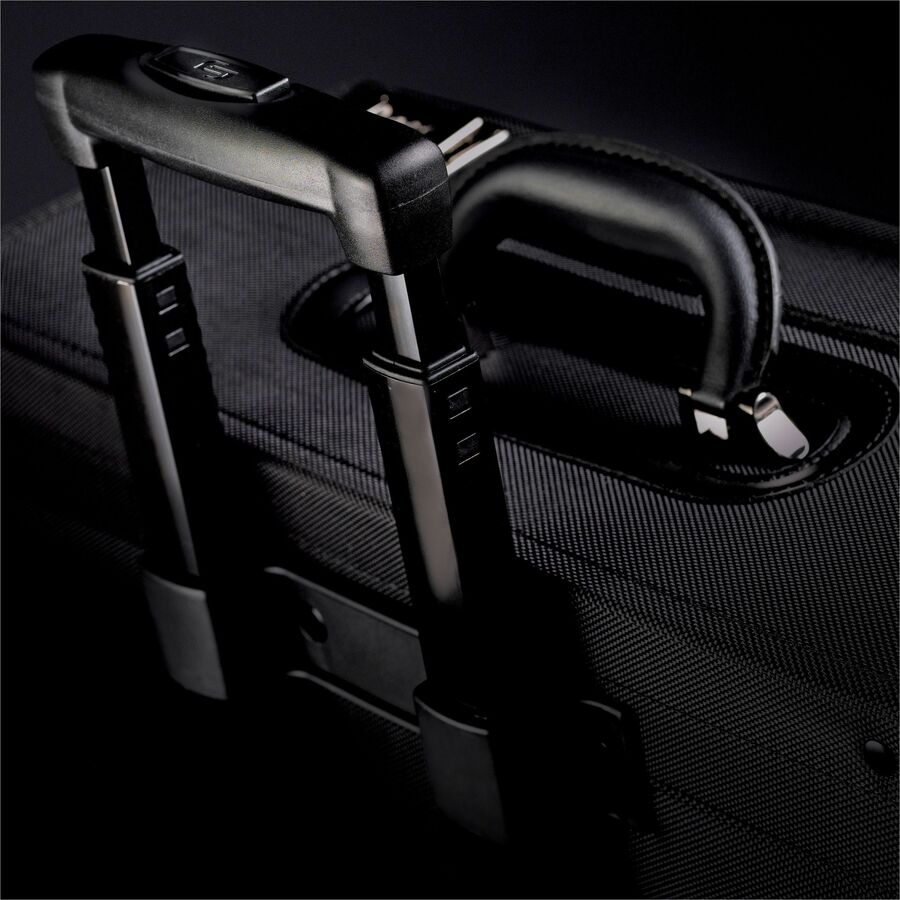 Solo Classic Carrying Case (Roller) for 17" Notebook - Black - Ballistic Poly, Polyester Body - Handle - 12.8" Height x 18" Width x 7" Depth - 1 Each - 8