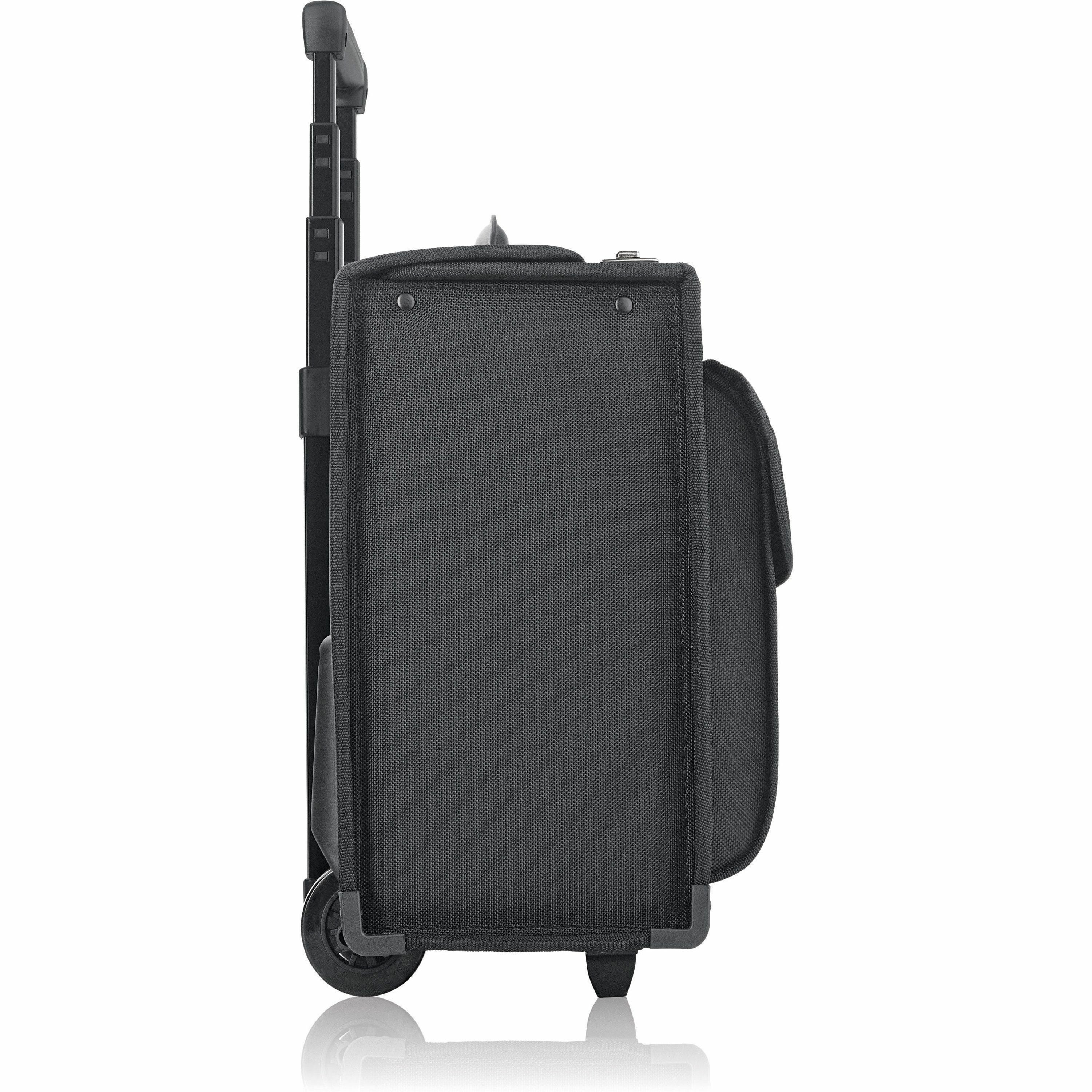 Solo Classic Carrying Case (Roller) for 17" Notebook - Black - Ballistic Poly, Polyester Body - Handle - 12.8" Height x 18" Width x 7" Depth - 1 Each - 6