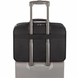 Classic Smart Strap Briefcase, Fits Devices Up to 16", Ballistic Polyester, 17.5 x 5.5 x 12, Black