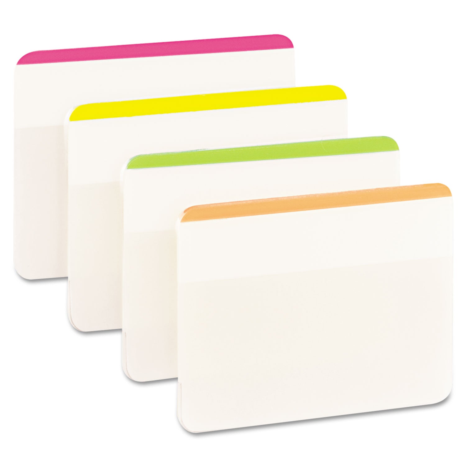 Lined Tabs, 1/5-Cut, Assorted Bright Colors, 2" Wide, 24/Pack - 