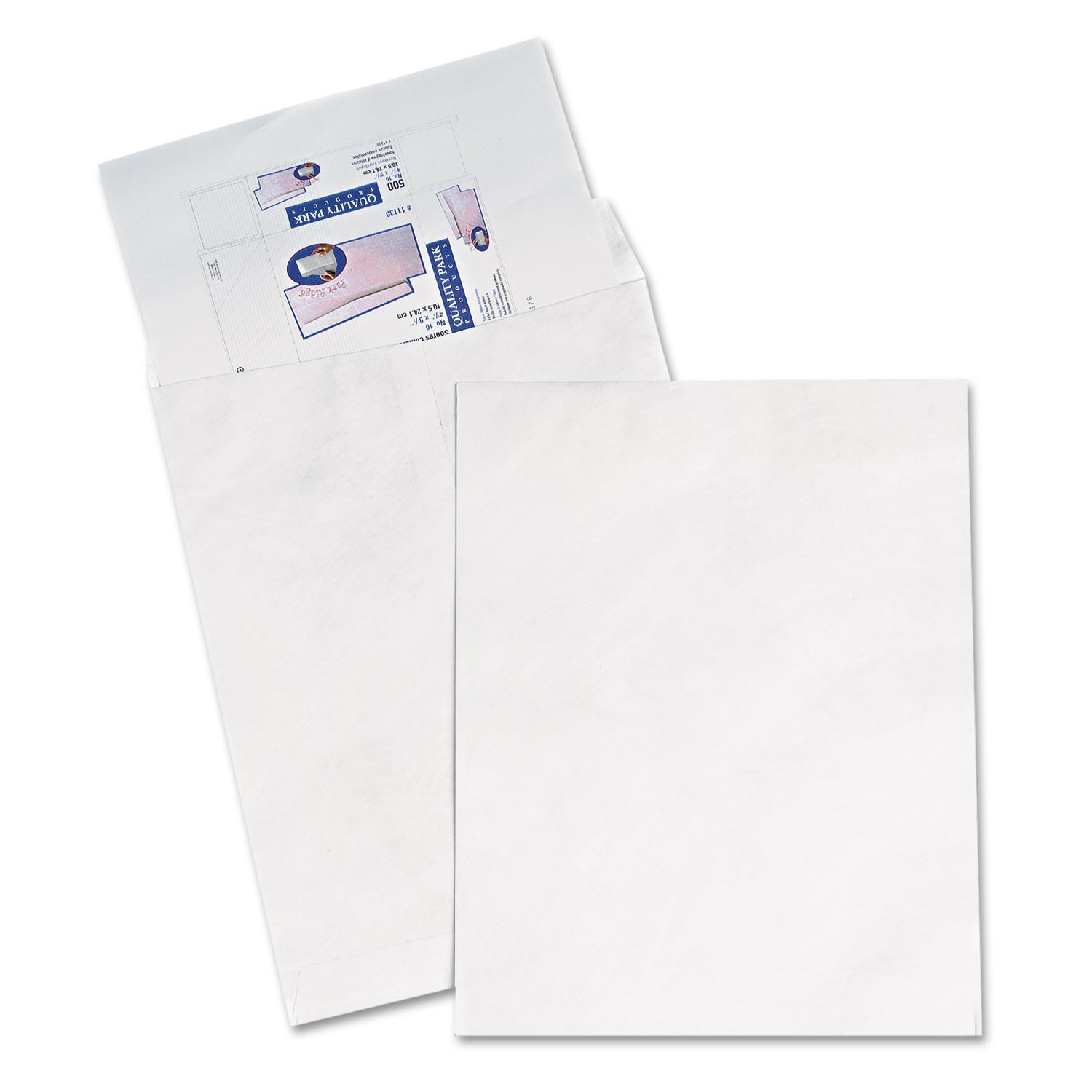 Heavyweight 18 lb Tyvek Catalog Mailers, Square Flap, Redi-Strip Adhesive Closure, 14.25 x 20, White, 25/Box - 