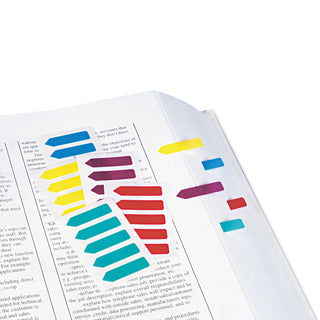 Mini Arrow Page Flags, Blue/Mint/Purple/Red/Yellow, 154 Flags/Pack - 