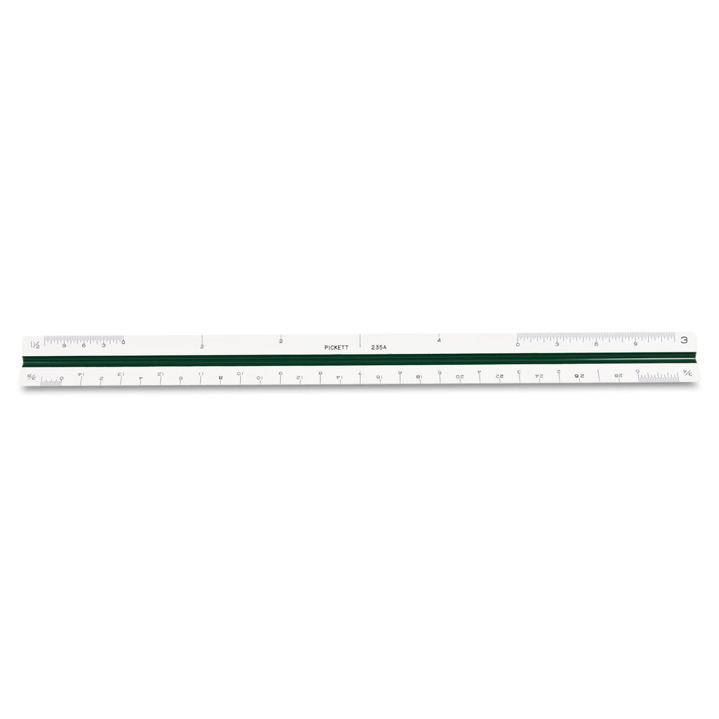 Triangular Scale, Plastic, 12" Long, Architectural, Color-Coded - 
