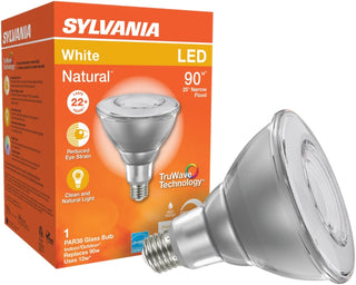 sylvania-natural-series-40899-led-bulb-par38-lamp-e26-medium-lamp-base-dimmable-clear-cool-white-3000-k-color-temp