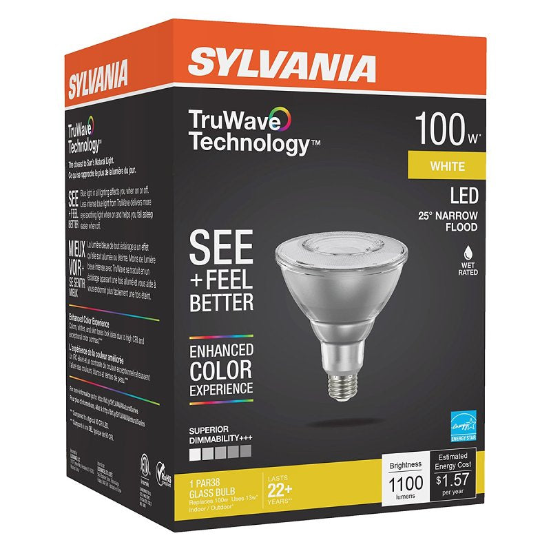 sylvania-natural-series-40899-led-bulb-par38-lamp-e26-medium-lamp-base-dimmable-clear-cool-white-3000-k-color-temp